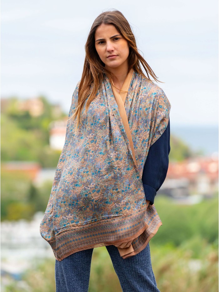 Foulard double en soie ASK80CD