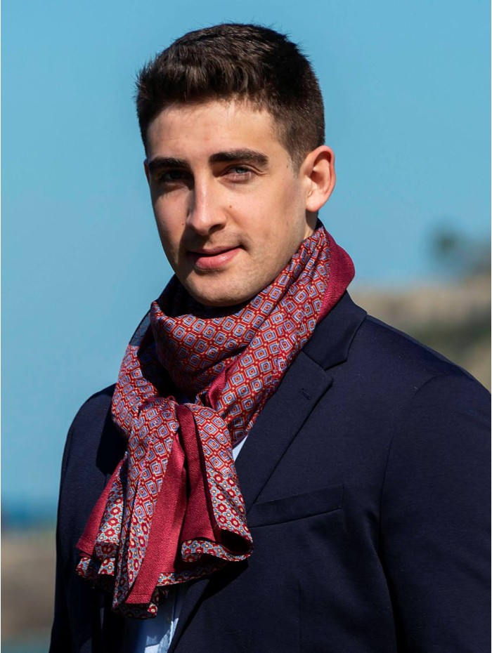 Foulard double en soie ASK78CDB