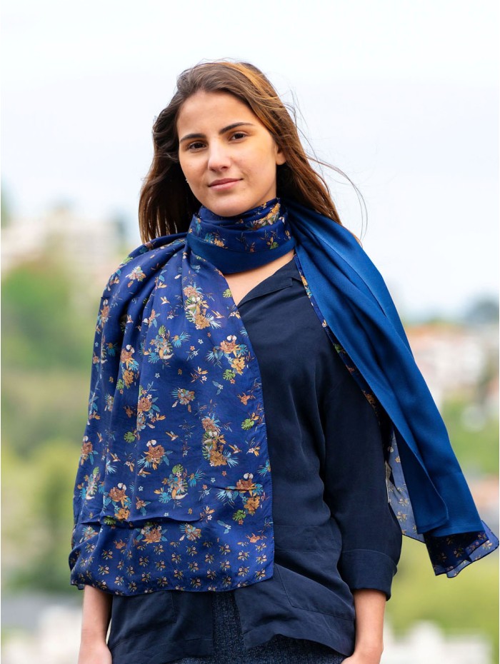 Foulard double en soie ASK77CDB