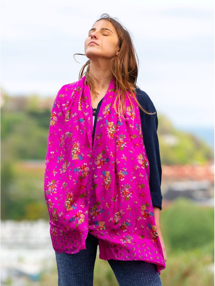 Foulard double en soie ASK77CDB