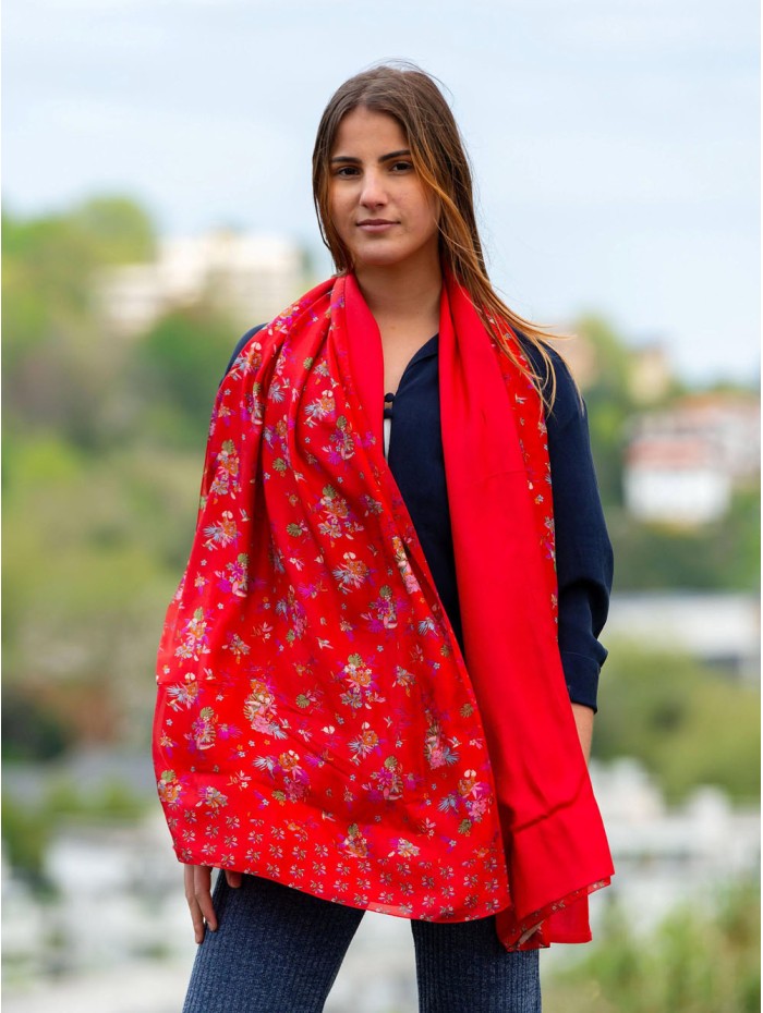 Fular de seda doble ASK77CDB