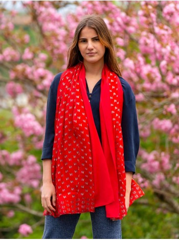 Foulard double en soie ASK77CDA