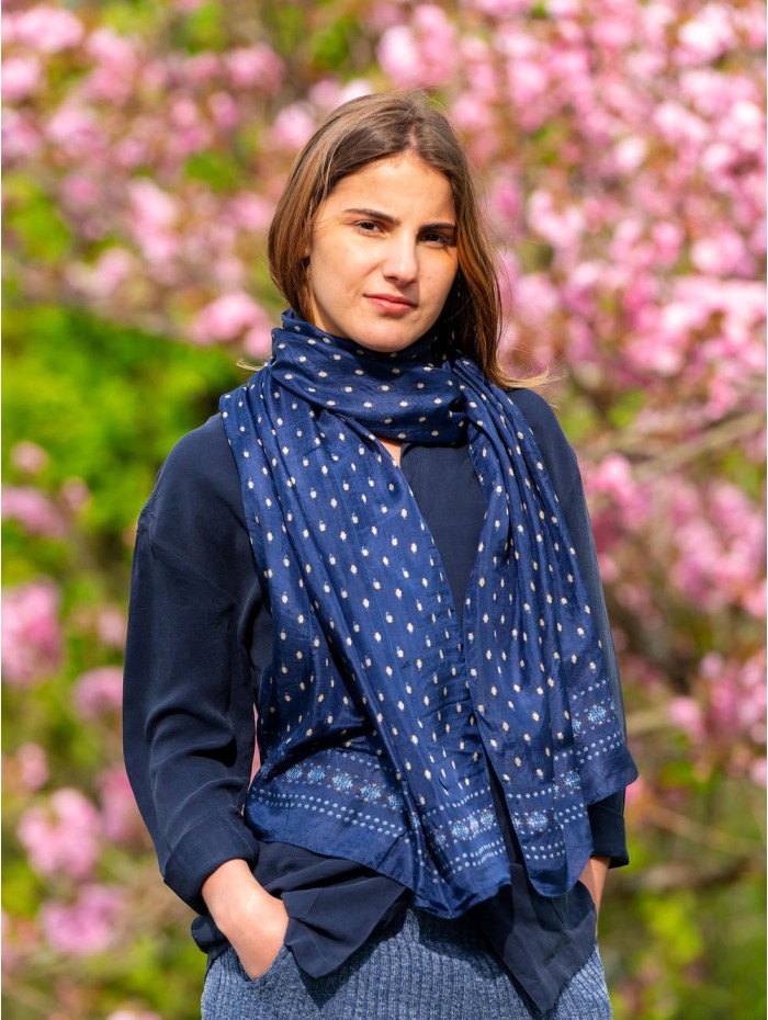 Double silk foulard ASK75CD