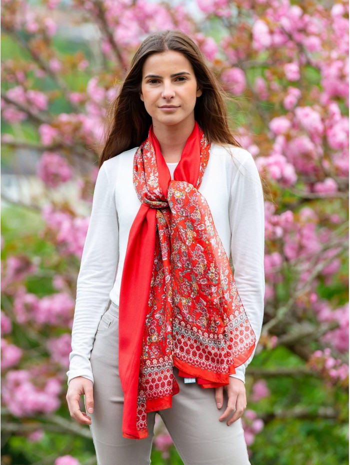 Foulard double en soie ASK74CD