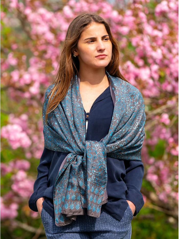 Foulard double en soie ASK73CD