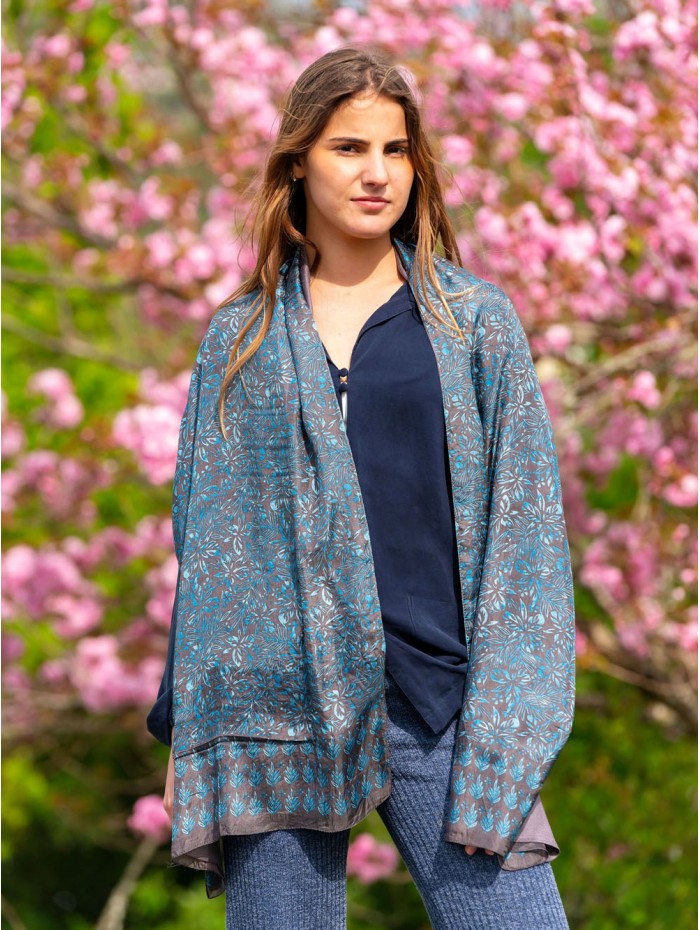 Foulard double en soie ASK73CD