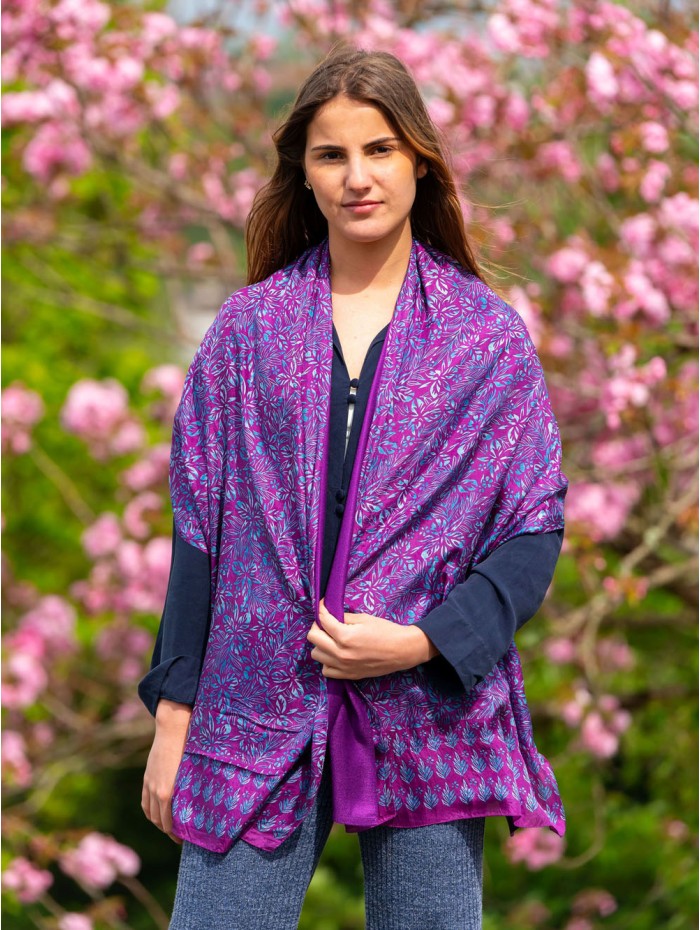 Foulard double en soie ASK73CD