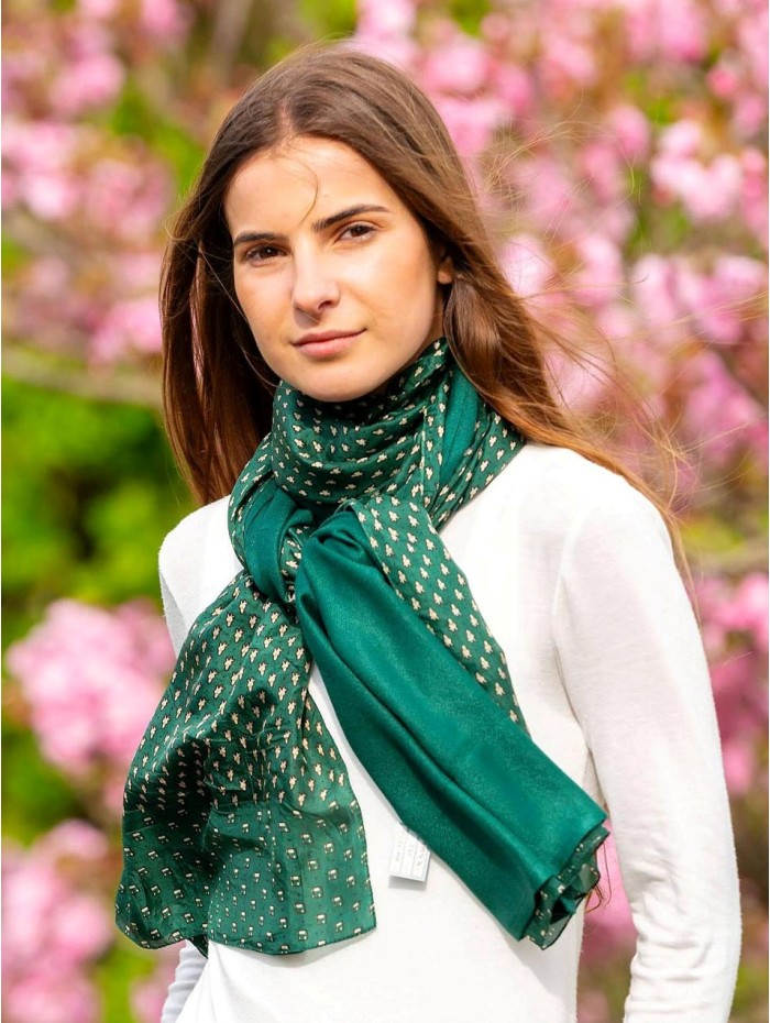 Foulard double en soie ASK72CD