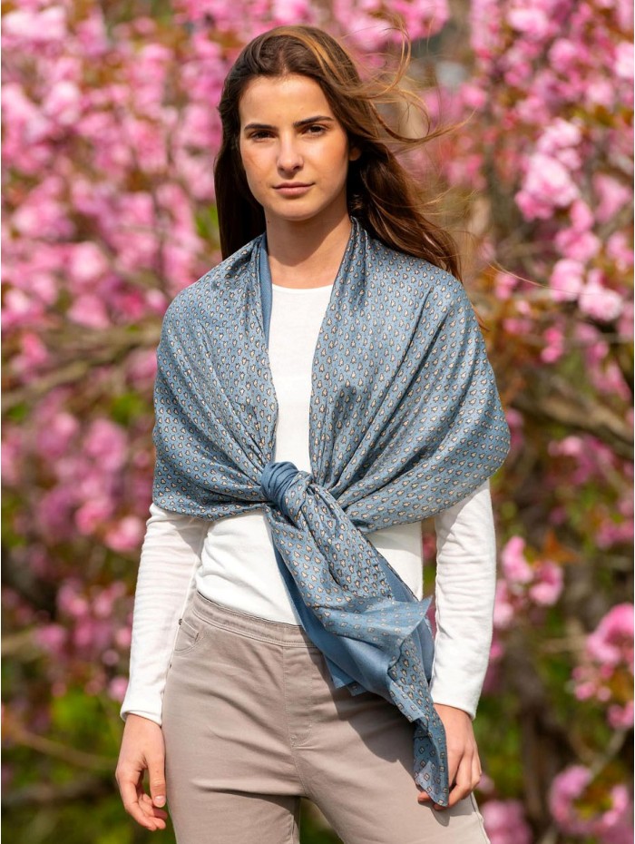 Foulard double en soie ASK72CD
