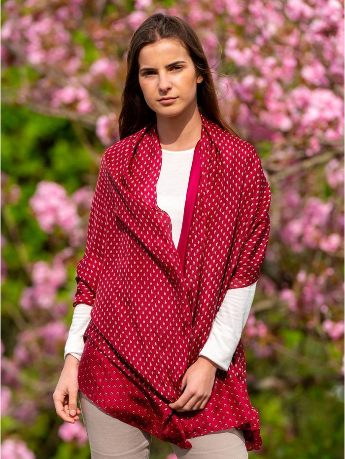 Foulard double en soie ASK72CD