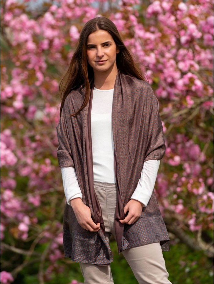 Foulard double en soie ASK71CD