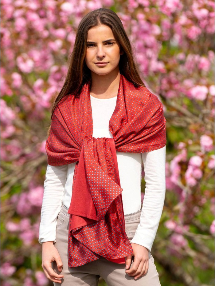 Foulard double en soie ASK71CD