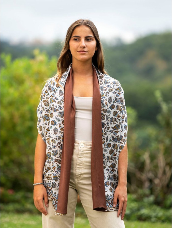 Foulard double en soie ASK28CD