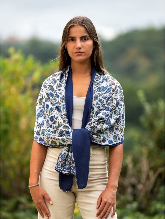 Foulard double en soie ASK28CD