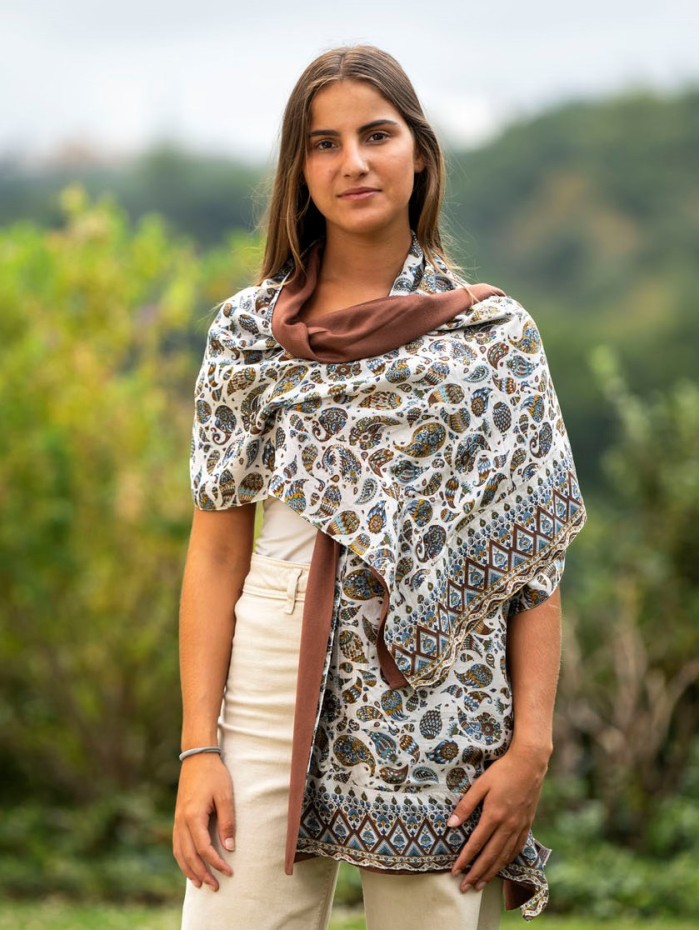 Foulard double en soie ASK28CD