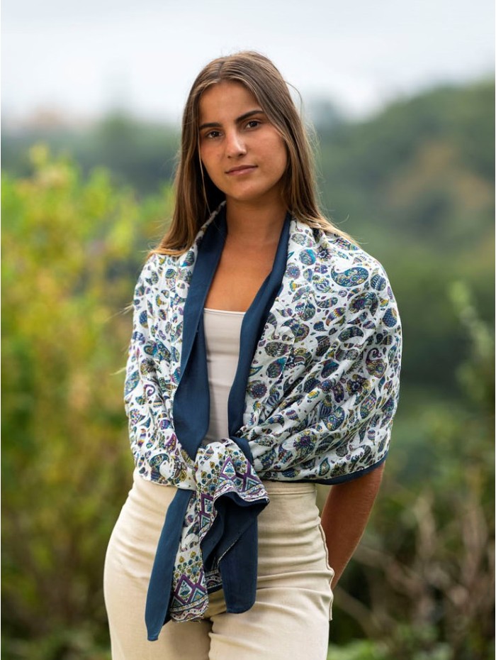 Foulard double en soie ASK28CD