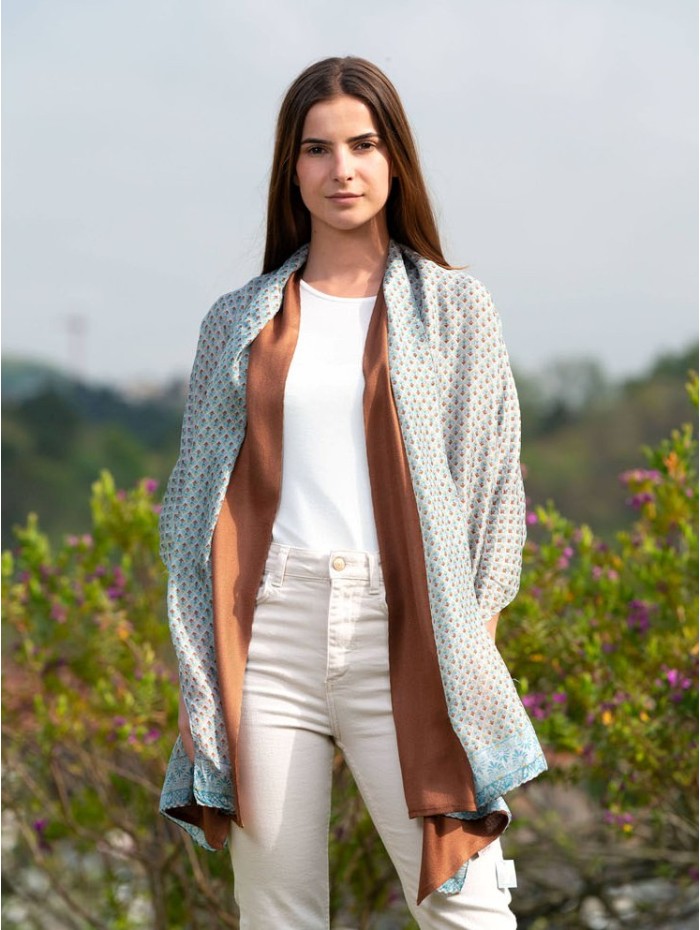 Foulard double en soie ASK27CDB