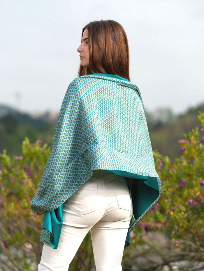 Fular de seda doble ASK27CDB