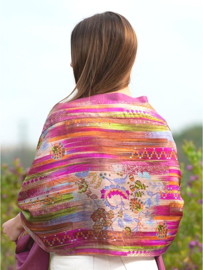 Foulard double en soie ASK05CD