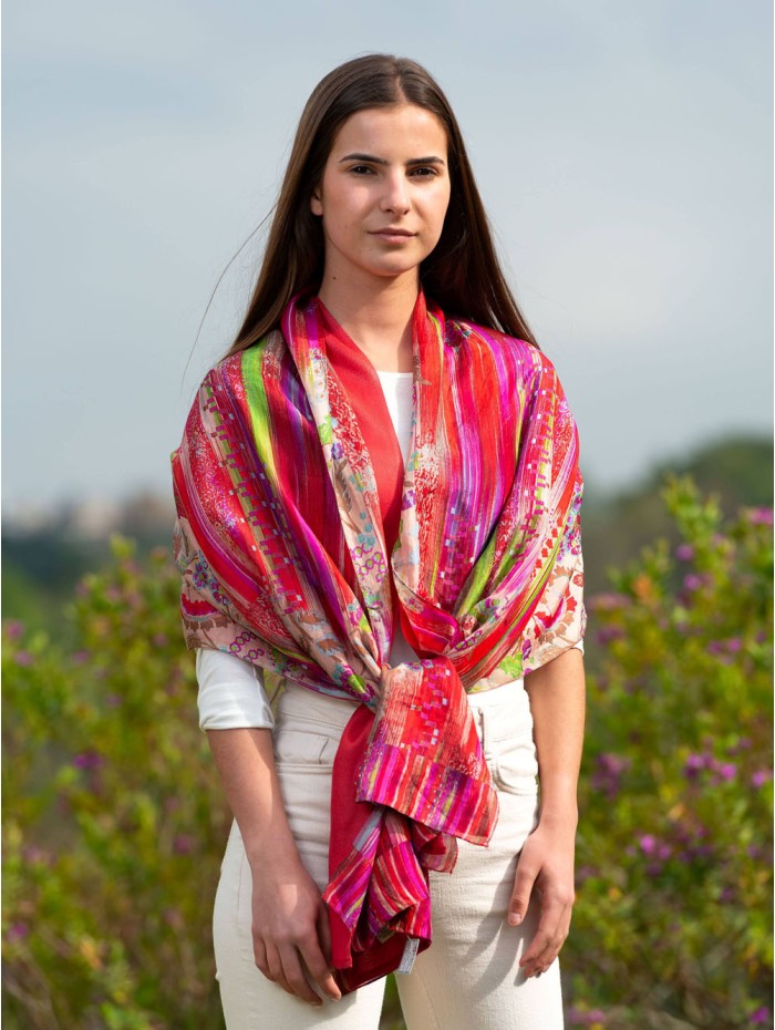 Foulard double en soie ASK05CD