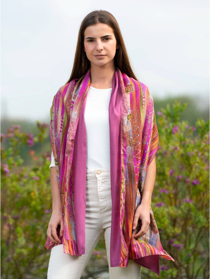 Foulard double en soie ASK05CD