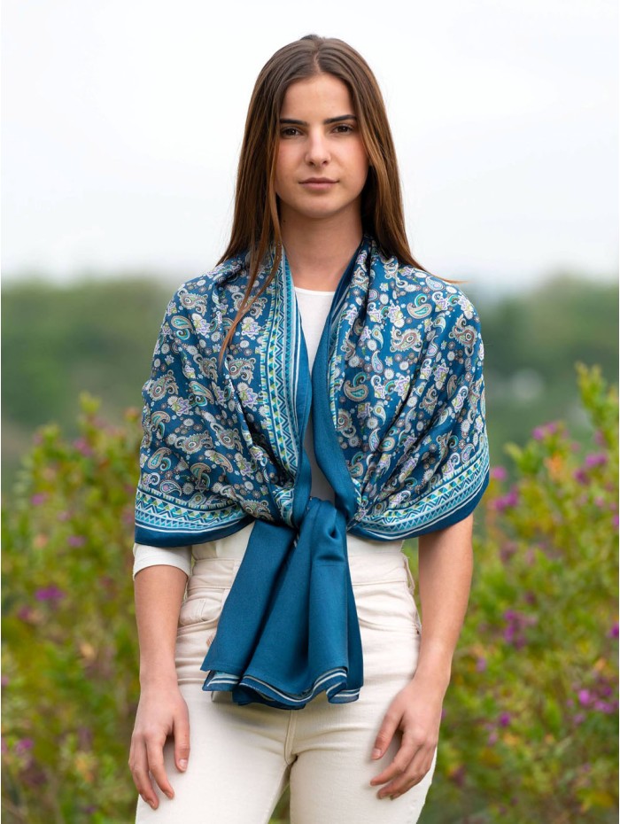 Foulard double en soie ATU377CDB