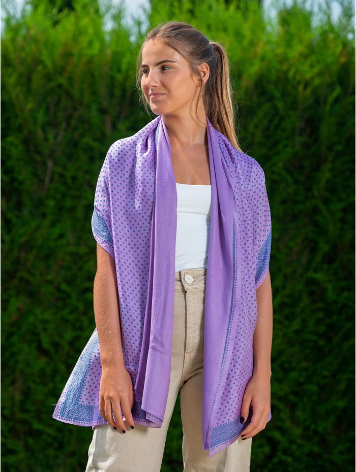 Foulard double en soie ATU375CBDA