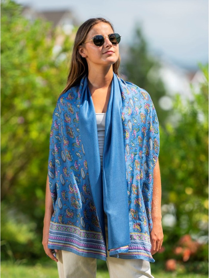 Foulard double en soie ATU372CD
