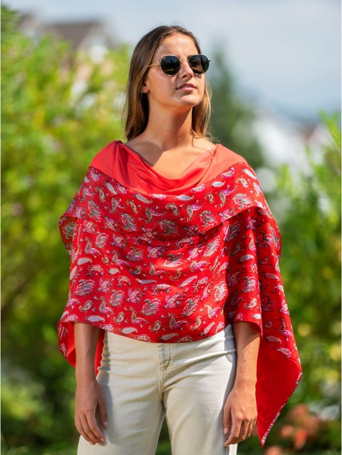 Foulard double en soie ATU372CD