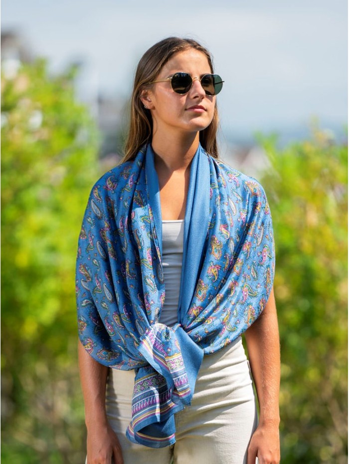 Foulard double en soie ATU372CD