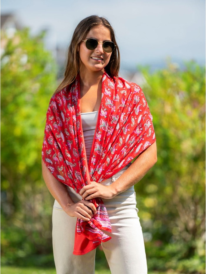Double silk foulard ATU372CD