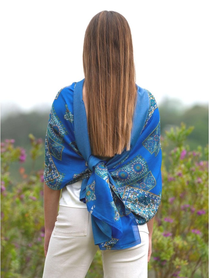 Fular de seda doble ATU368CD