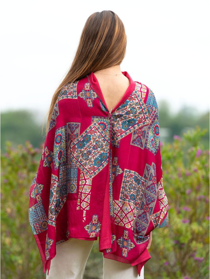 Double silk foulard ATU368CD