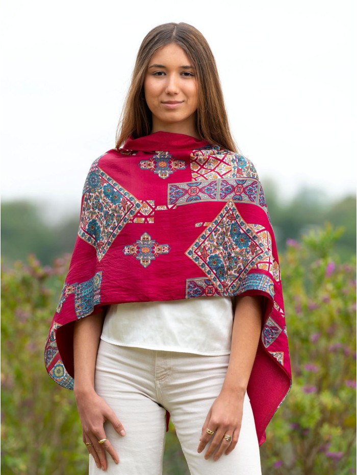 Double silk foulard ATU368CD