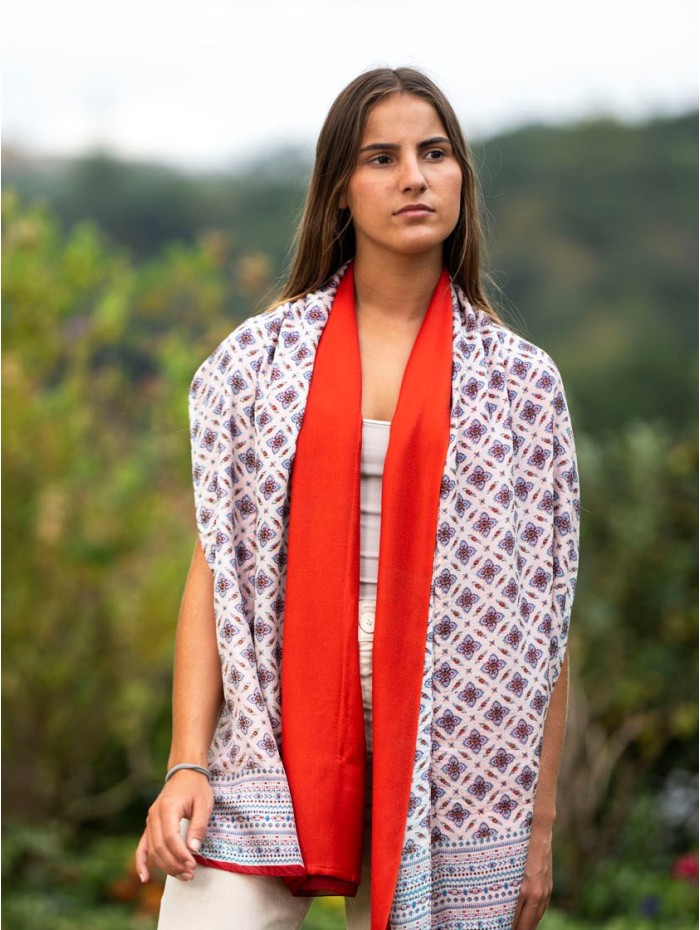 Foulard double en soie ATU362CD