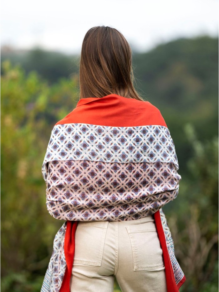 Foulard double en soie ATU362CD