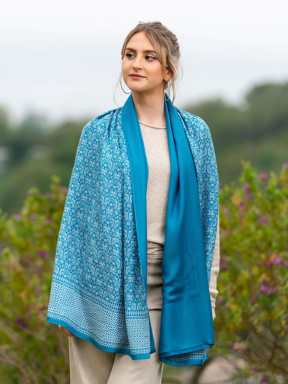 Double silk foulard ATU361CD