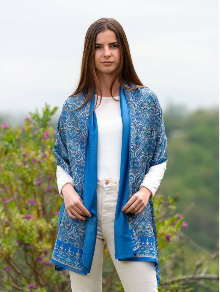 Double silk foulard ATU343CD