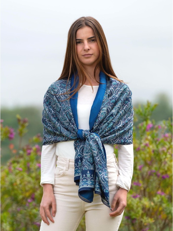 Double silk foulard ATU343CD