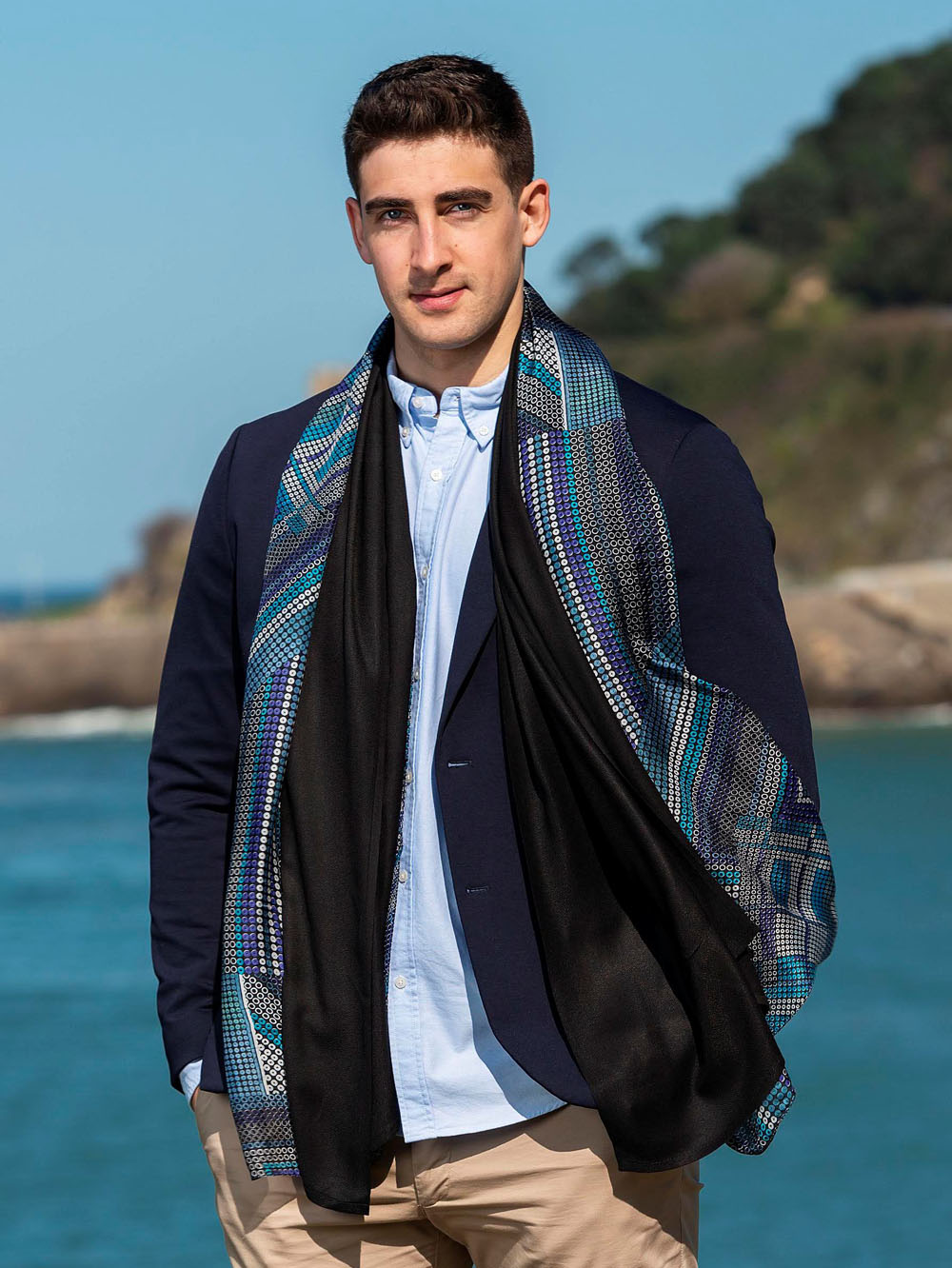 Foulard double en soie ATU335CD