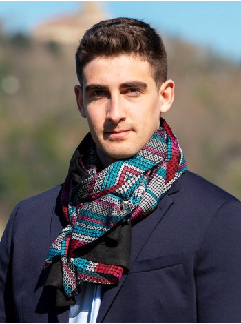 Foulard double en soie ATU335CD