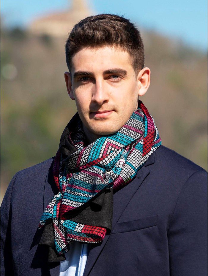 Foulard double en soie ATU335CD