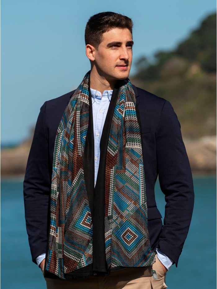 Foulard double en soie ATU335CD