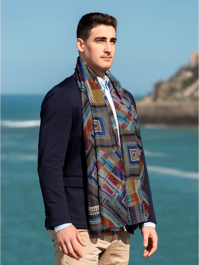 Foulard double en soie ATU335CD