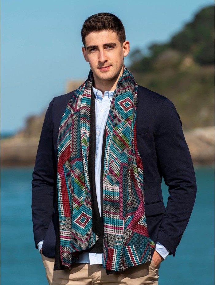 Foulard double en soie ATU335CD