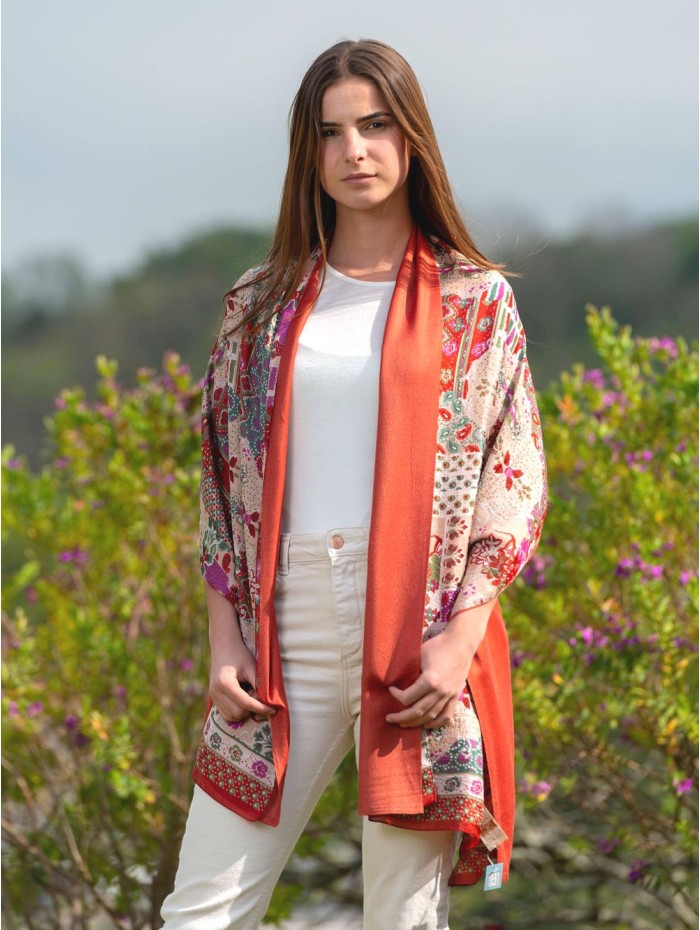 Foulard double en soie ATU331CD