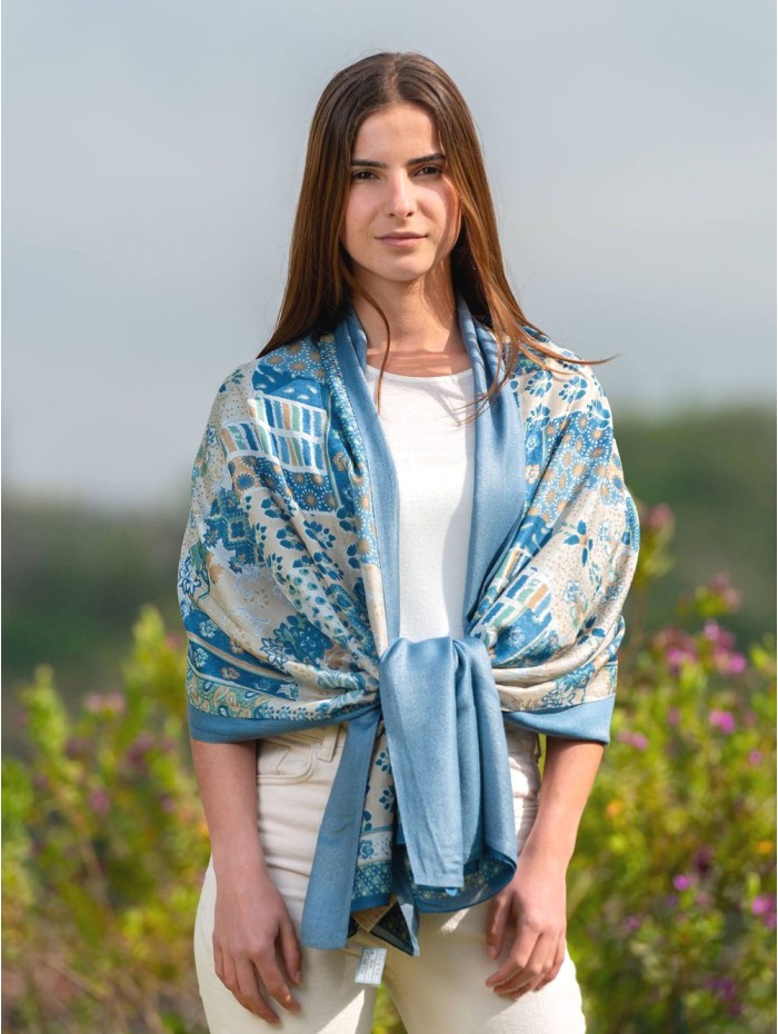 Foulard double en soie ATU331CD