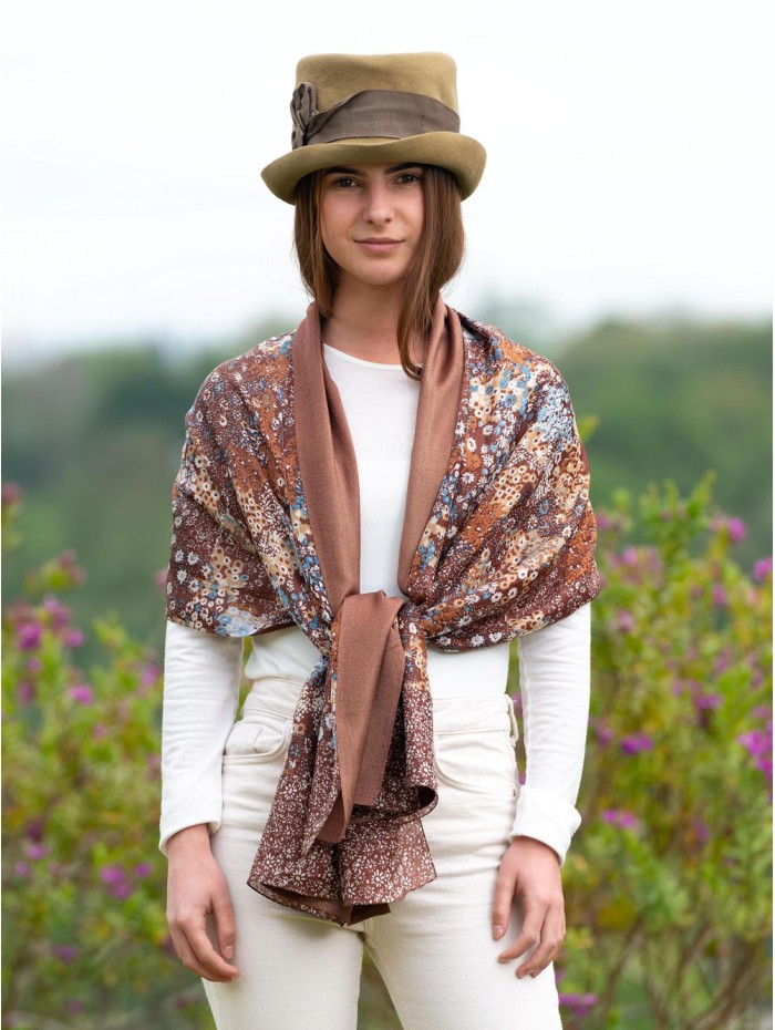 Double silk foulard ATU313CD
