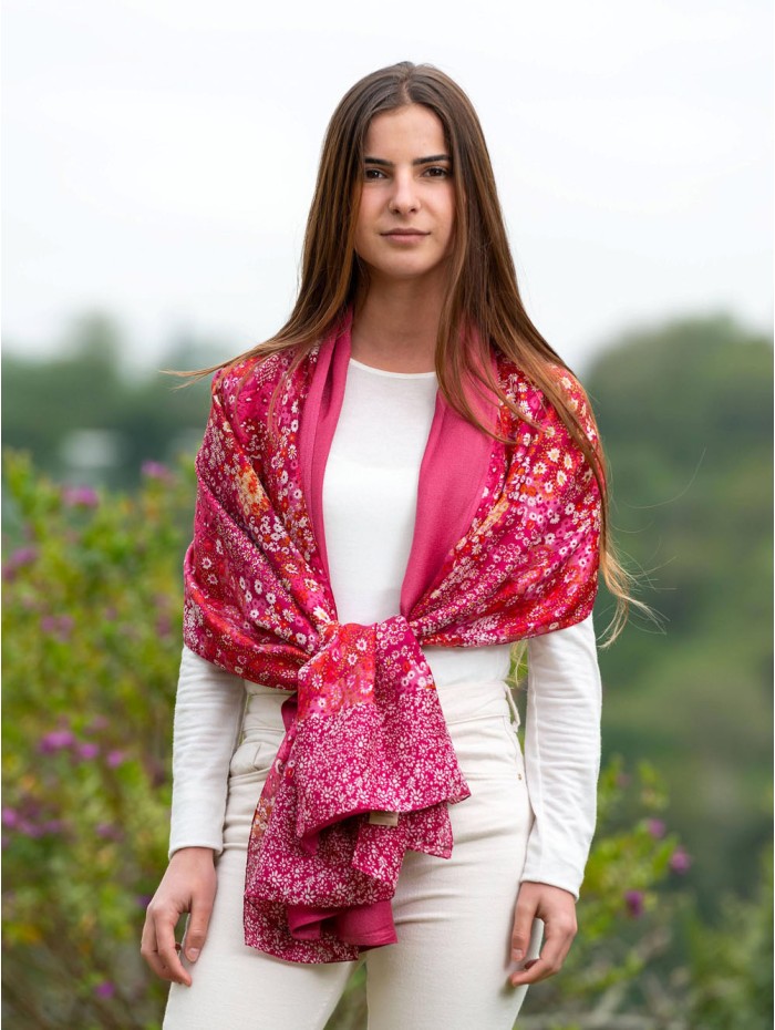 Double silk foulard ATU313CD
