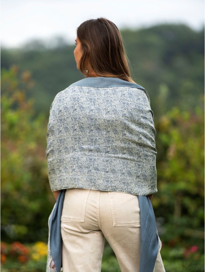 Fular de seda doble ATU210CDB
